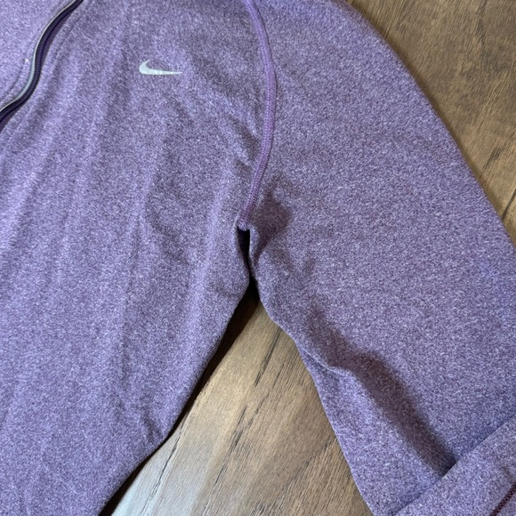 Nike Dri-Fit Heathered Purple Running Jacket - Picture 5 of 11